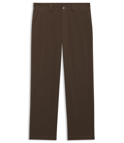 Boss Relaxed Fit Trousers In Stretch Cotton Light Green