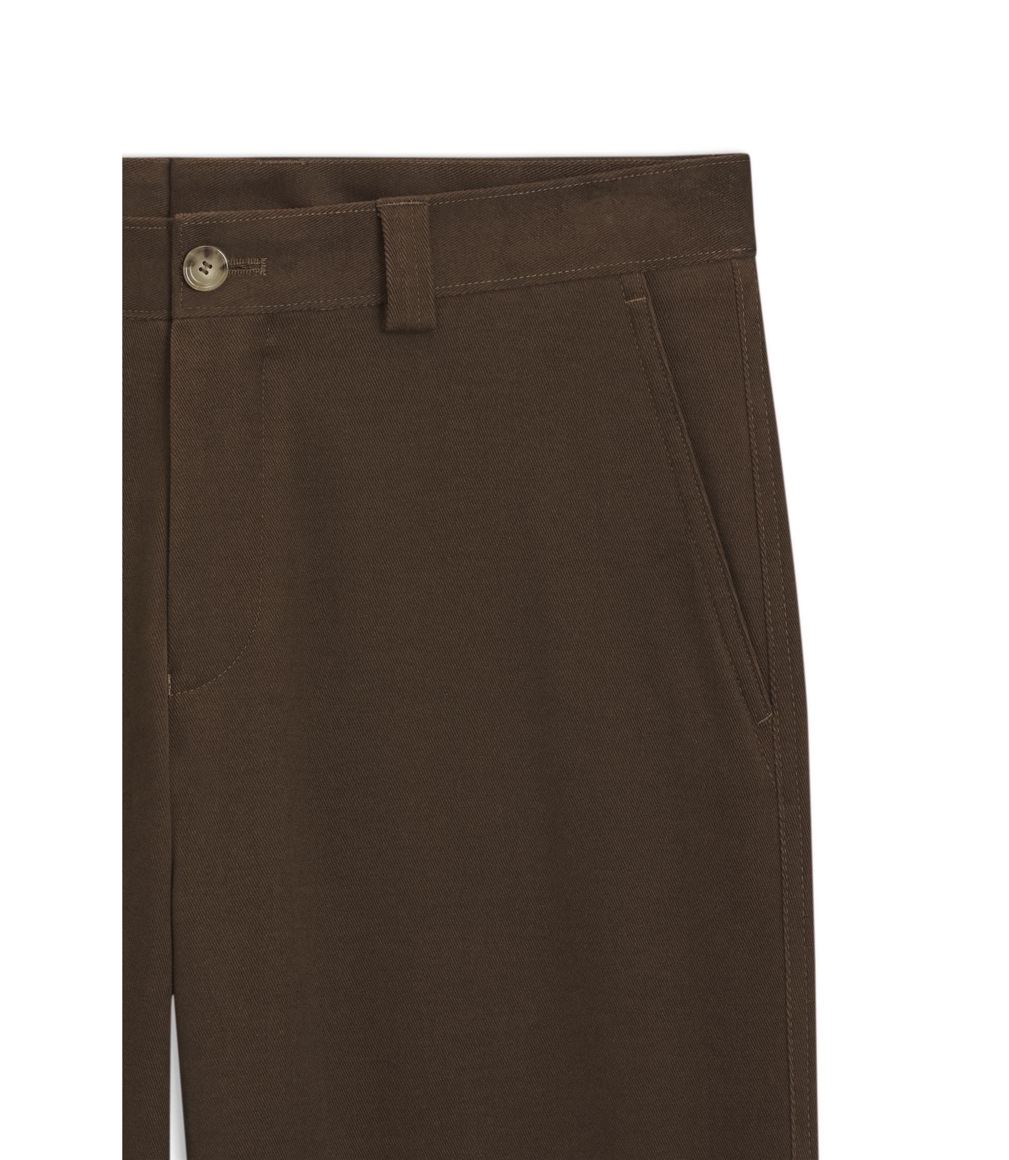 Boss Relaxed Fit Trousers In Stretch Cotton Light Green