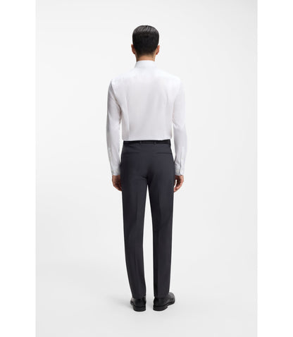 Boss Easy Iron Slim Fit Shirt In Cotton Poplin White