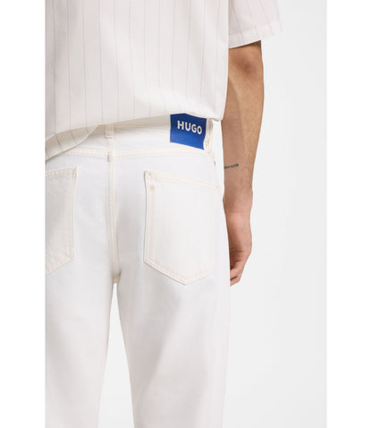Hugo Regular Fit Jeans In White Denim White