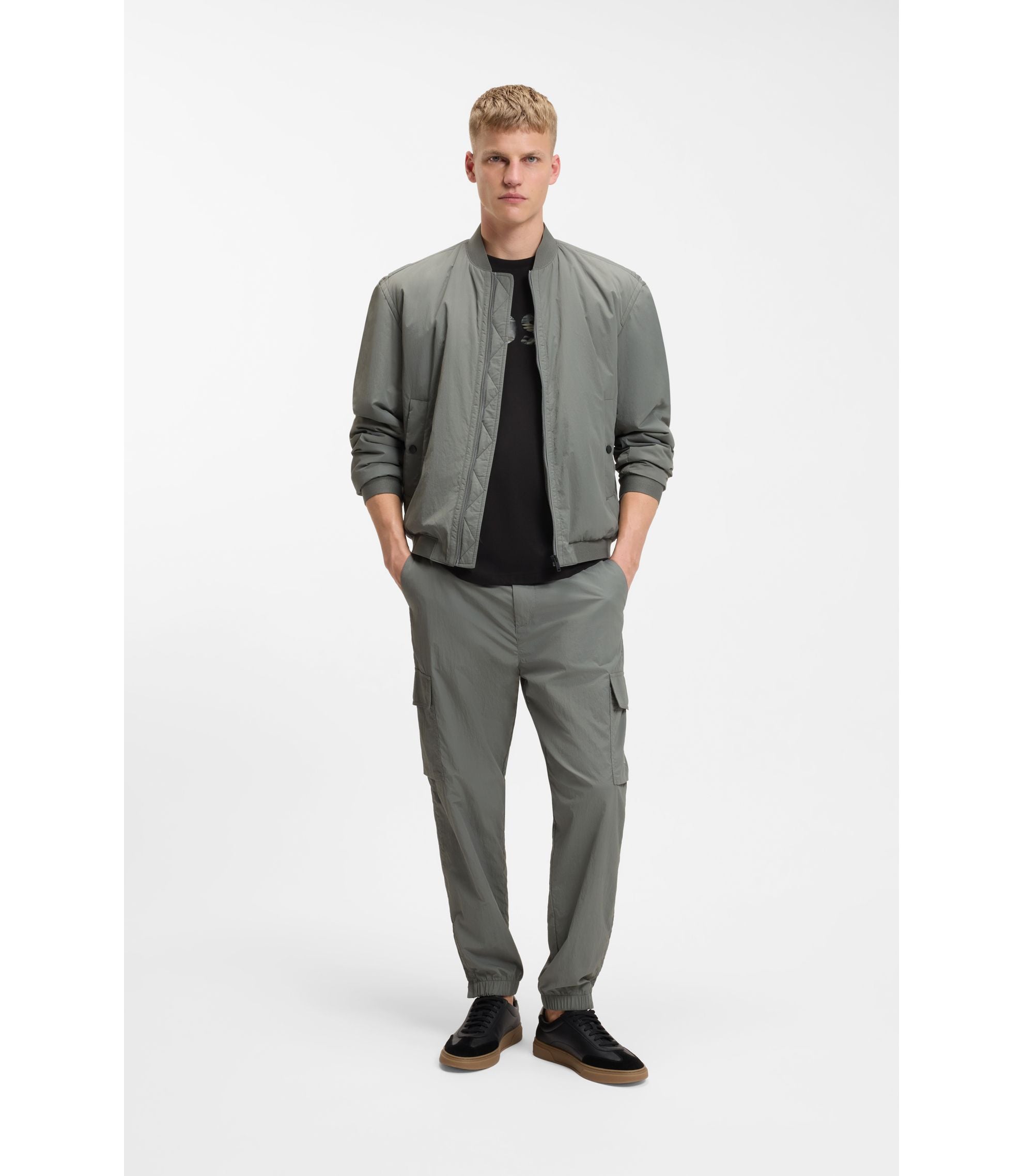 Boss Regular Fit T Shirt In Cotton Jersey Black