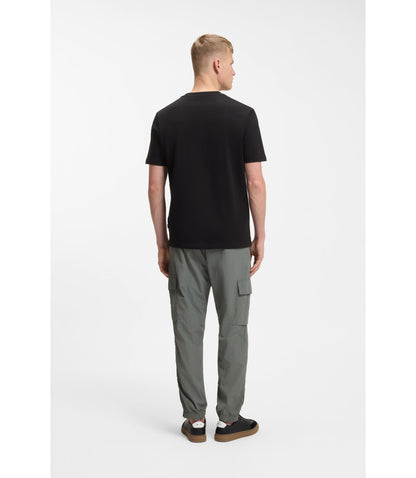 Boss Regular Fit T Shirt In Cotton Jersey Black
