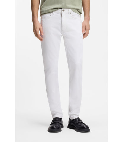 Hugo Extra Slim Fit Jeans In White Comfort Stretch Denim White