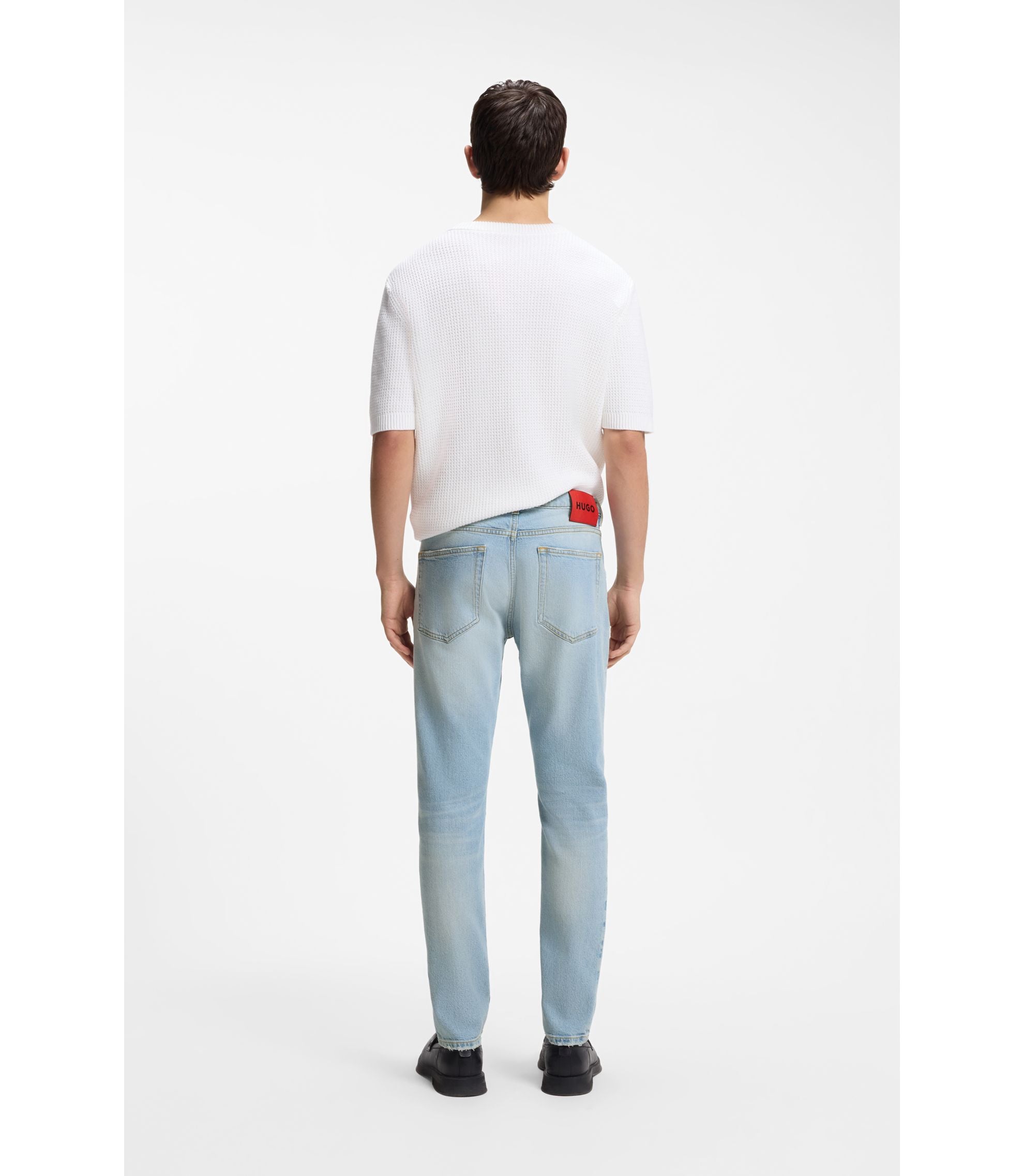 Hugo Extra Slim Fit Jeans In Bright Blue Stretch Denim Light Blue