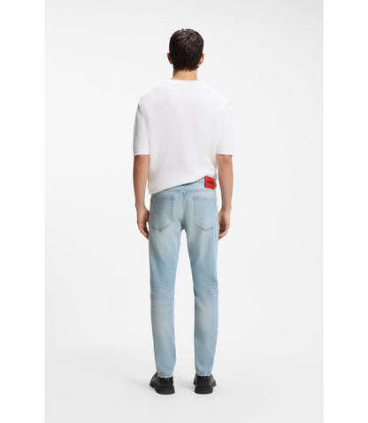 Hugo Extra Slim Fit Jeans In Bright Blue Stretch Denim Light Blue