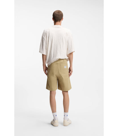 Hugo Shorts In Mercerised Cotton Canvas Beige