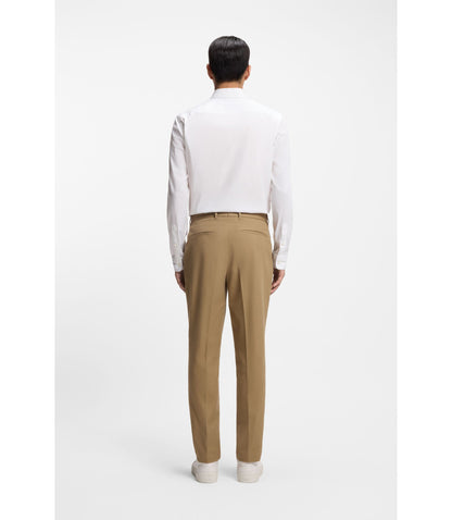 Boss Slim Fit Shirt In Cotton Blend Poplin White