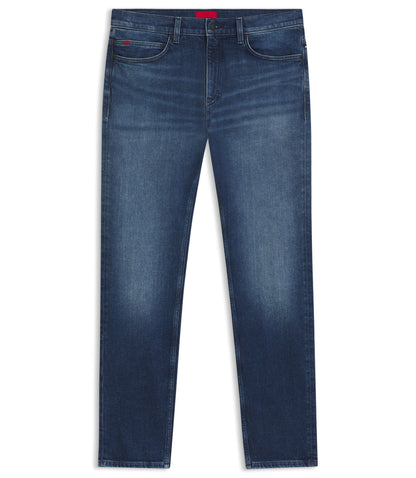 Hugo Blue Slim Fit Jeans In Comfort Stretch Denim Blue