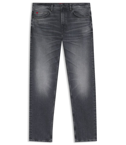 Hugo Slim Fit Jeans In Gray Comfort Stretch Denim Grey