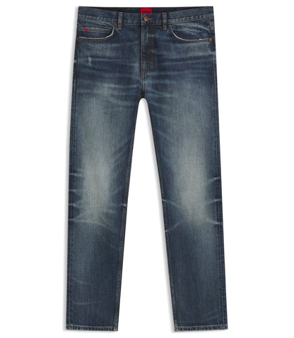 Hugo Blue Slim Fit Jeans In Comfort Stretch Denim Blue