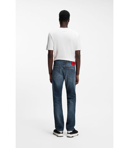Hugo Blue Slim Fit Jeans In Comfort Stretch Denim Blue