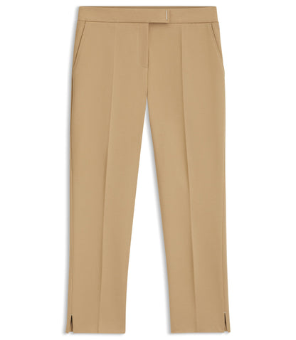 Boss Slim Fit Trousers In Stretch Jersey Light Beige Women's