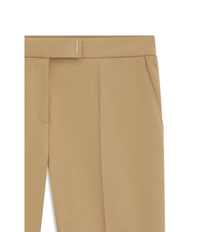 Boss Slim Fit Trousers In Stretch Jersey Light Beige Women's