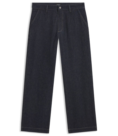 Boss Indigo Regular Fit Jeans In Stretch Denim Dark Blue