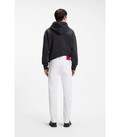 Hugo White Slim Fit Jeans In Stretch Denim White