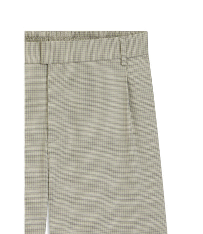 Hugo Relaxed Fit Shorts With Houndstooth Pattern Light Green