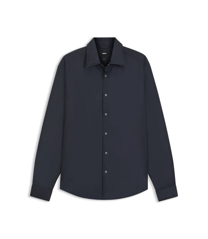 Boss Regular Fit Overshirt With Padding Dark Blue