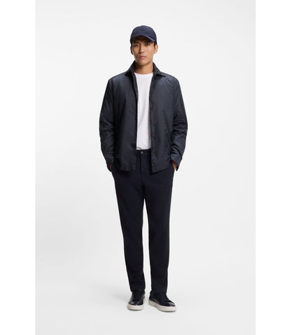 Boss Regular Fit Overshirt With Padding Dark Blue