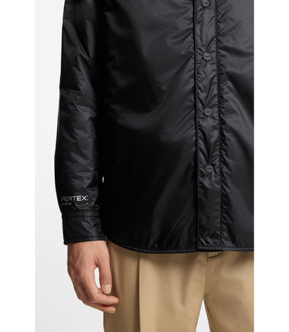 Hugo Oversized Fit Overshirt In Ripstop Fabric Black