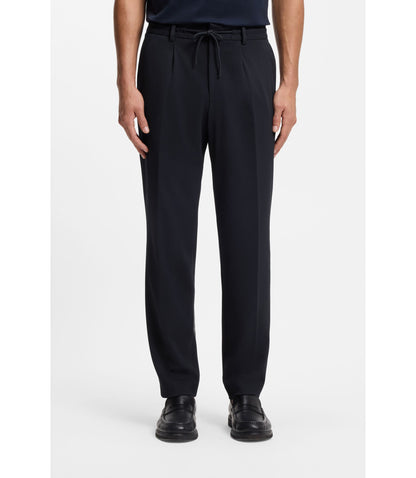Boss Two Piece Slim Fit Suit In Performance Stretch Fabric Dark Blue