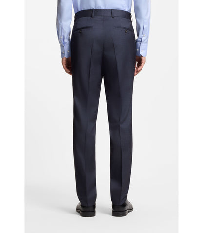Boss Two Piece Regular Fit Suit In Virgin Wool And Silk Light Blue