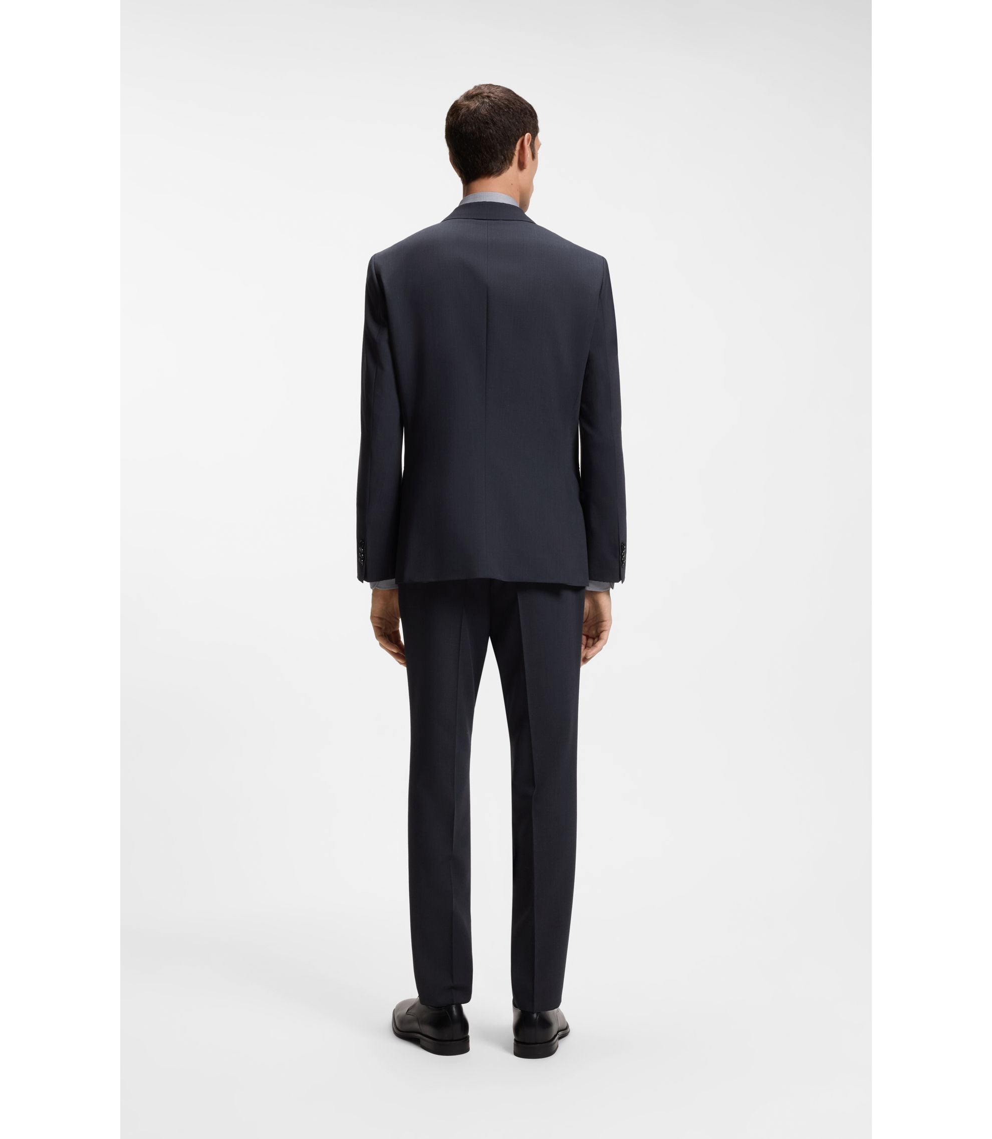 Boss Washable Slim Fit Jacket In Stretch Cloth Light Blue