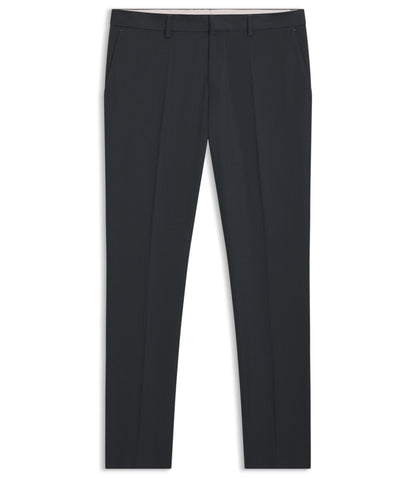 Boss Melange Slim Fit Trousers In A Wool Blend Light Green