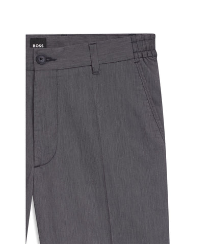 Boss Stretch Cotton Shorts In A Modern Fit Dark Blue