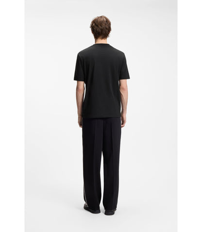 Hugo Tortoise Logo T Shirt In Cotton Jersey Black