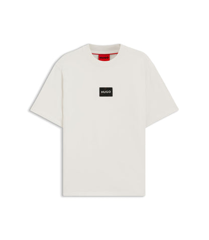 Hugo Tortoise Logo T Shirt In Cotton Jersey White