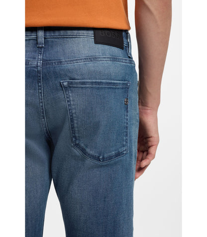 Boss Delaware Slim Fit Jeans In Blue Lightweight Denim Blue