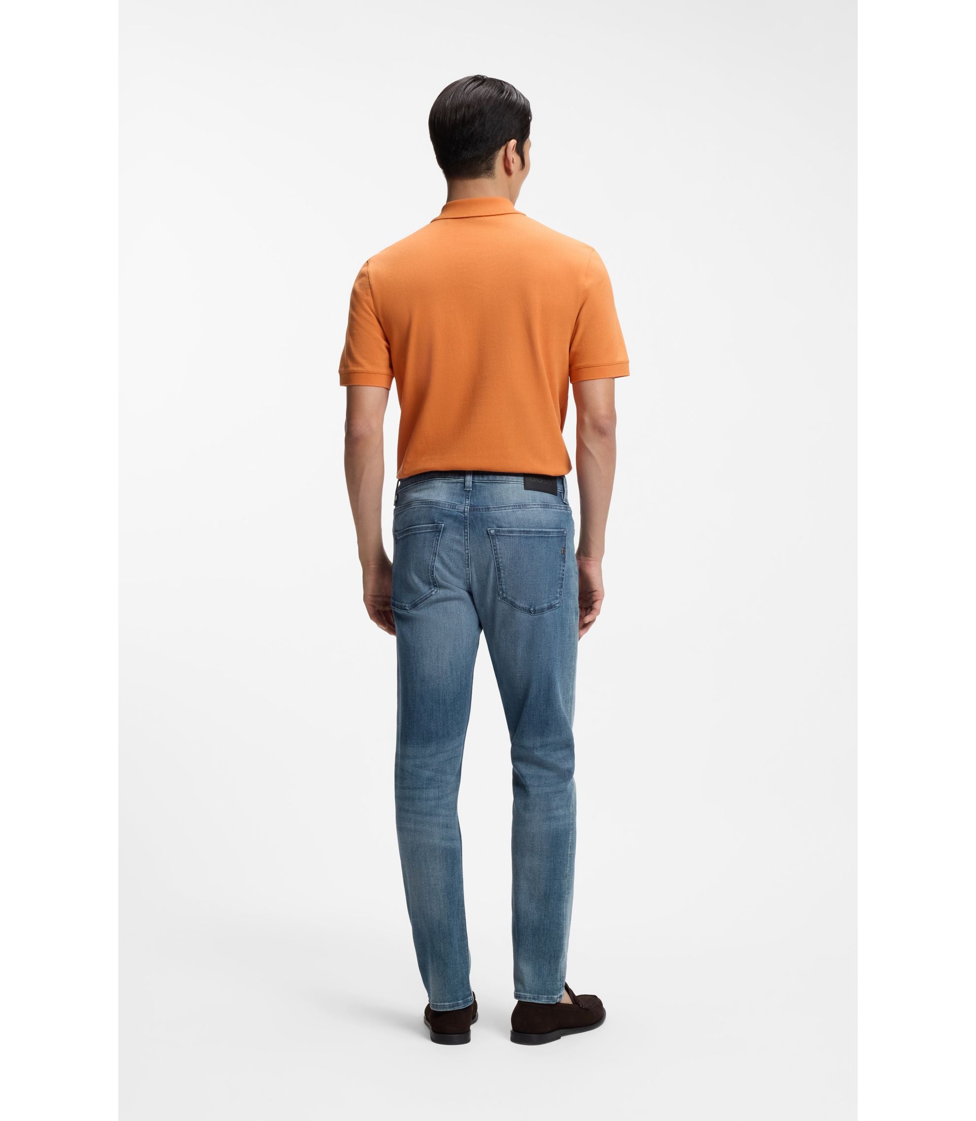Boss Delaware Slim Fit Jeans In Blue Lightweight Denim Blue