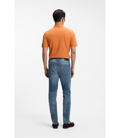 Boss Delaware Slim Fit Jeans In Blue Lightweight Denim Blue
