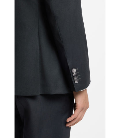 Boss Melange Slim Fit Jacket In A Wool Blend Light Green