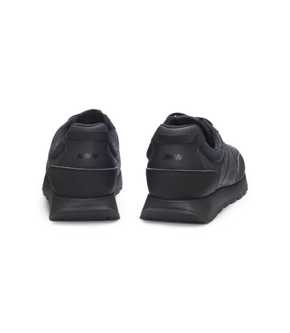Hugo Low Top Trainers With Monogrammed Uppers Black Black