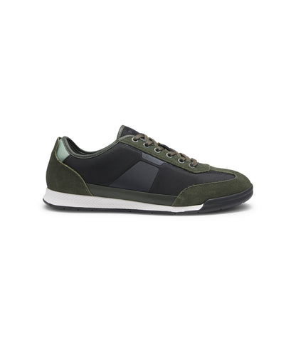 Boss Low Top Trainers With Structured Trims Light Green Light Green