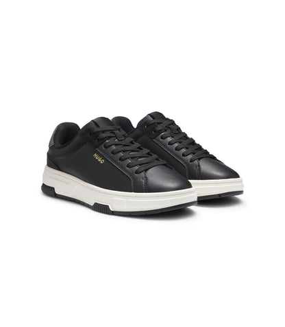 Hugo Trainers In Faux Leather Black Black