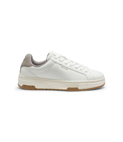 Hugo Trainers In Faux Leather White White