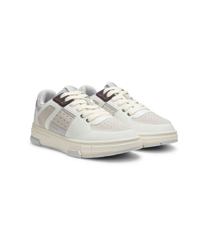 Hugo Trainers With Mesh And Faux Leather White White