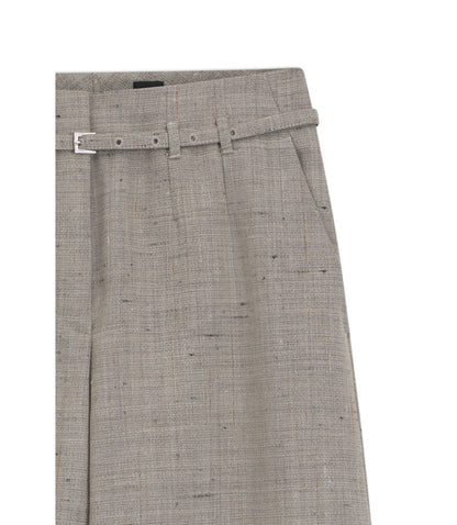 Boss Regular Fit Trousers In A Wool Blend Patterned Women's