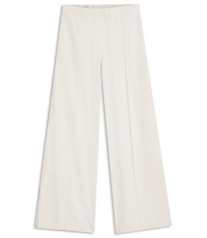 Boss Relaxed Fit Trousers With Wide Leg White Women's