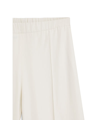 Boss Relaxed Fit Trousers With Wide Leg White Women's