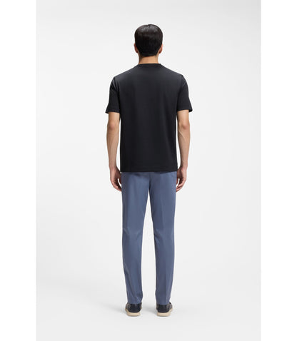 Boss Performance T Shirt In A Cotton Blend Dark Blue