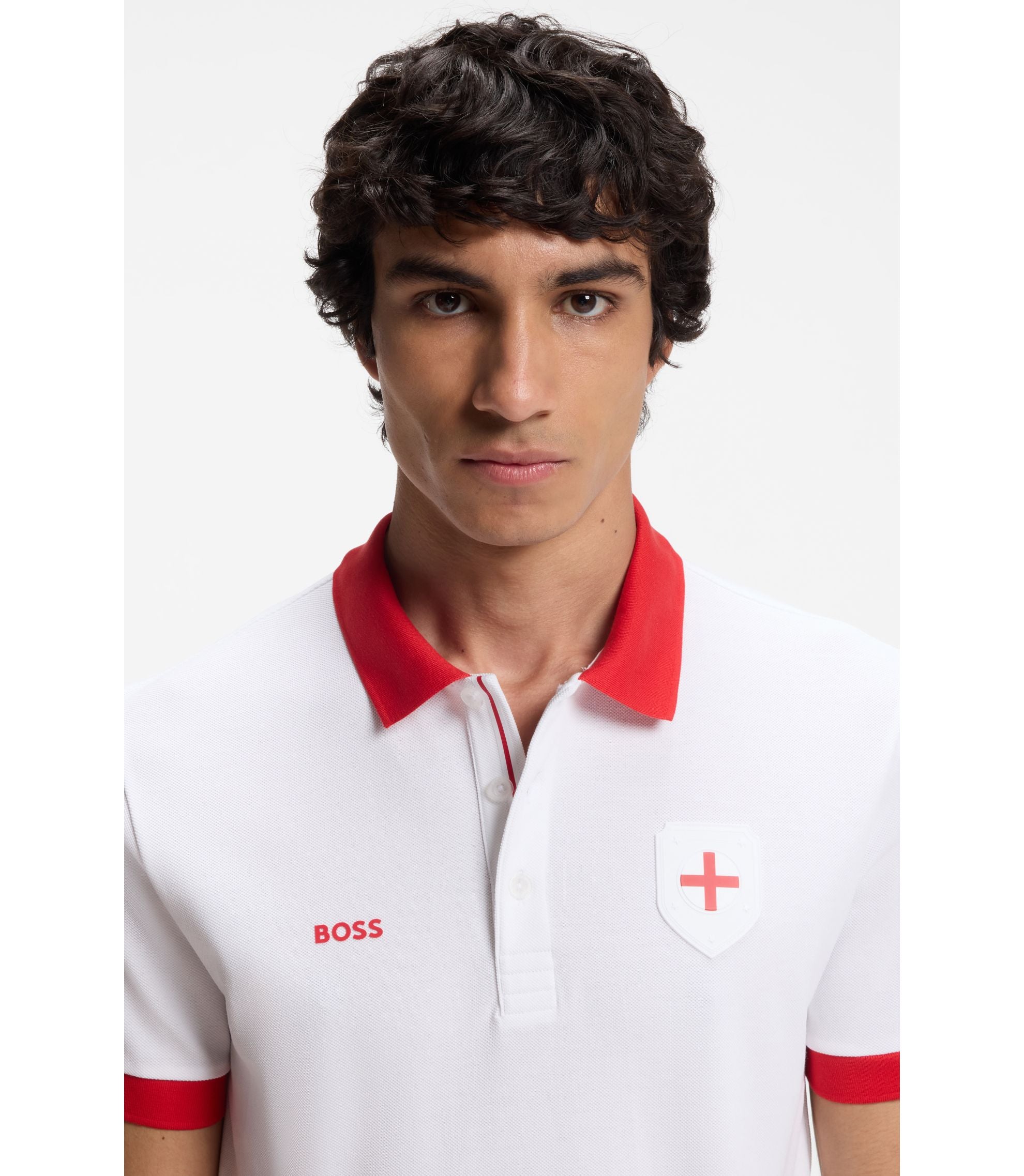 Boss Paddy Polo Shirt With Country Flag England