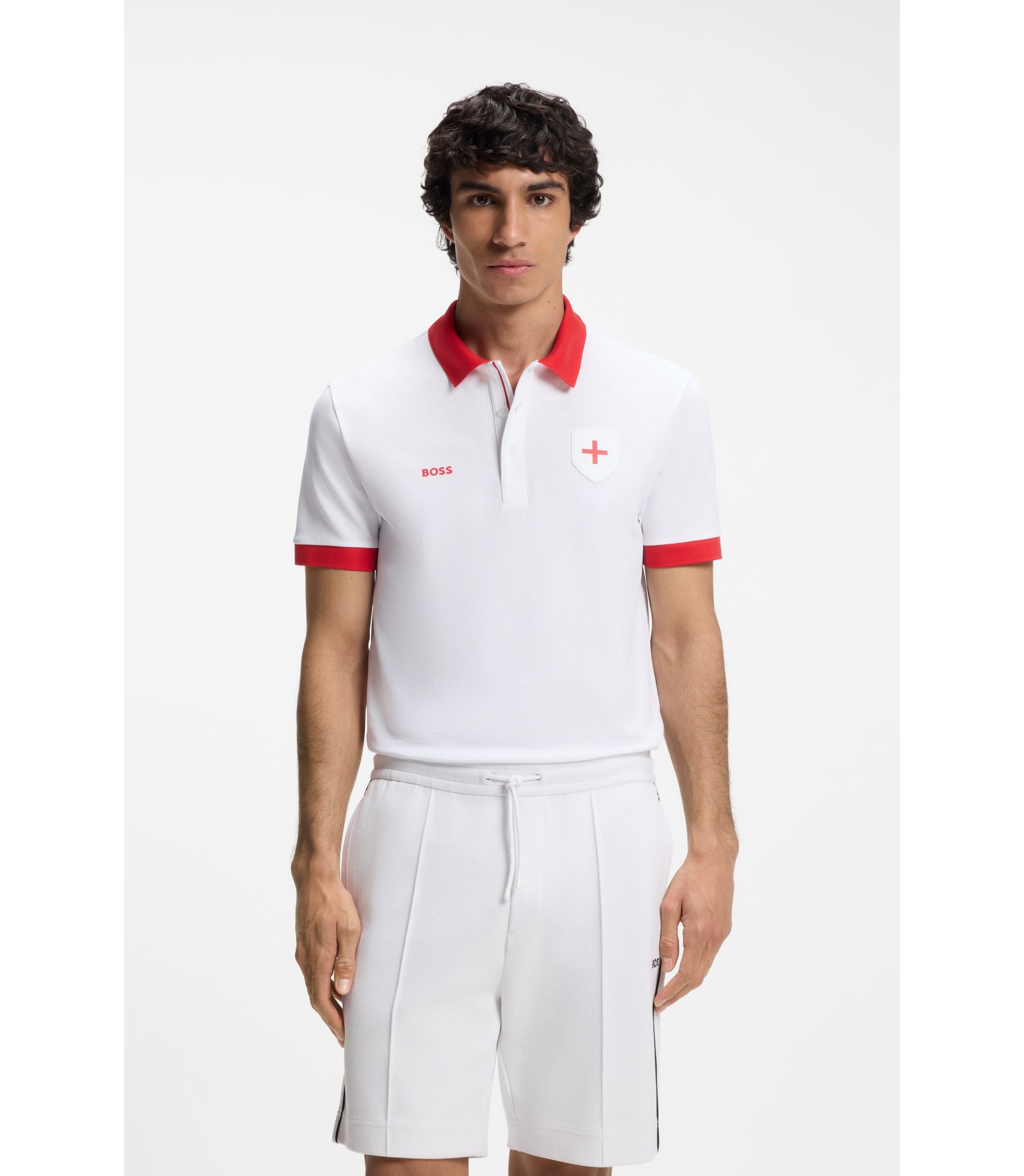 Boss Paddy Polo Shirt With Country Flag England