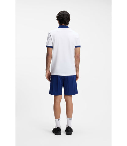 Boss Paddy Polo Shirt With Country Flag Usa White
