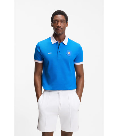 Boss Paddy Polo Shirt With Country Flag Italy
