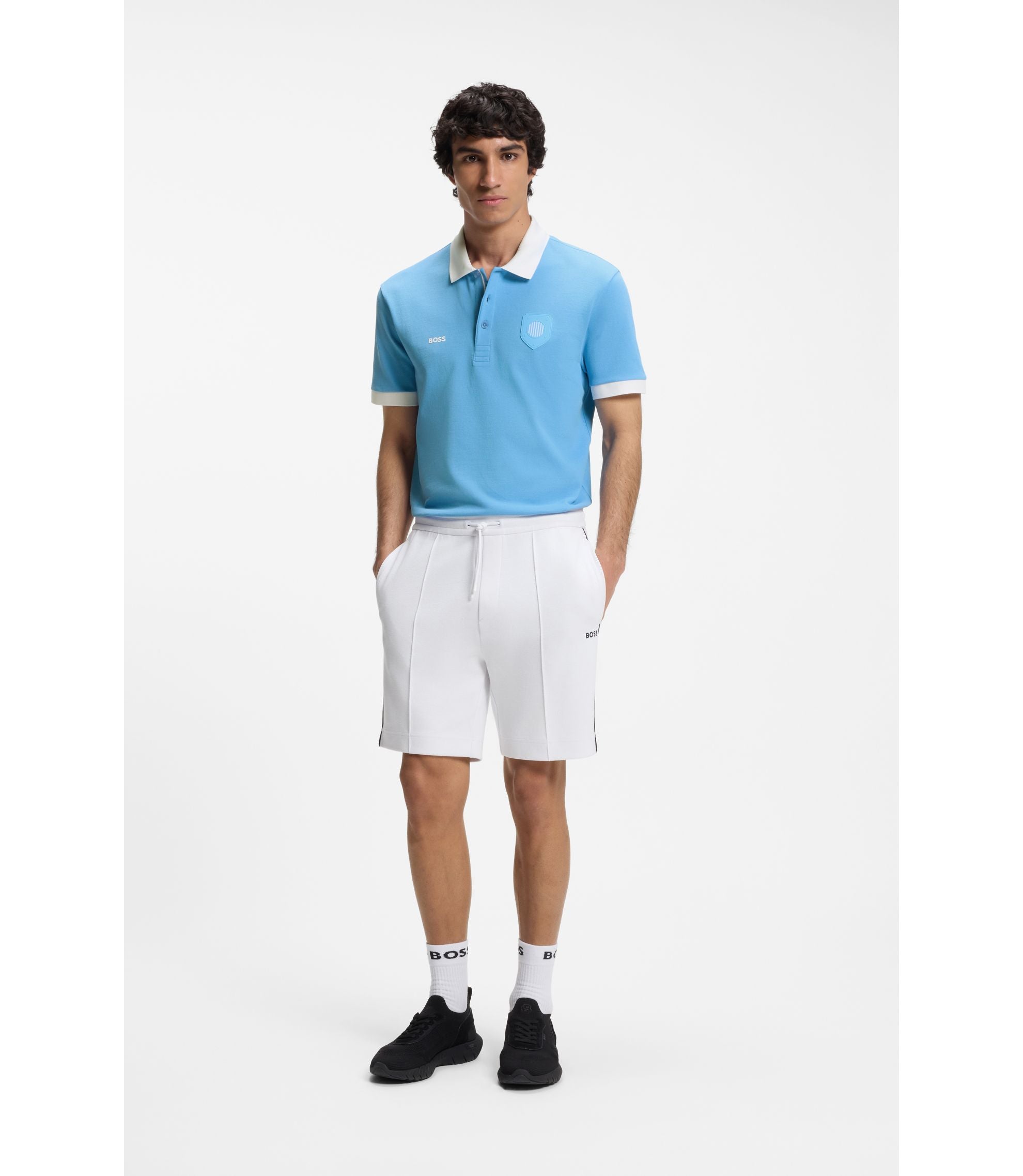 Boss Paddy Polo Shirt With Country Flag Argentina