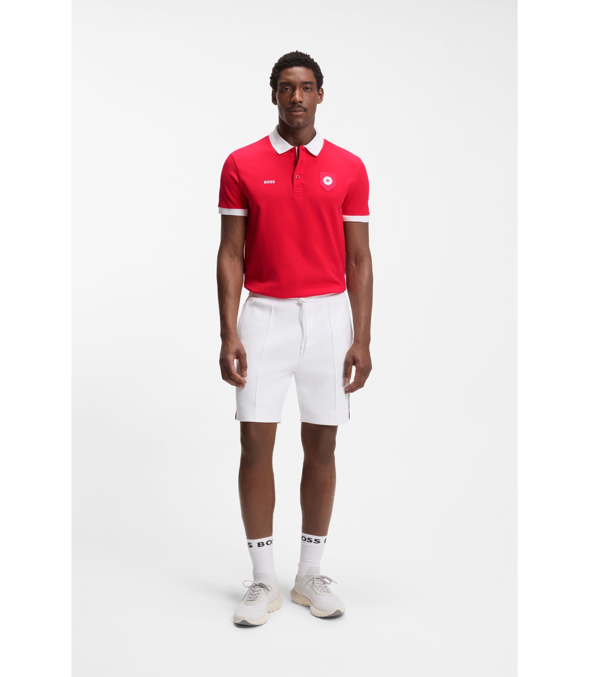 Boss Paddy Polo Shirt With Country Flag Canada