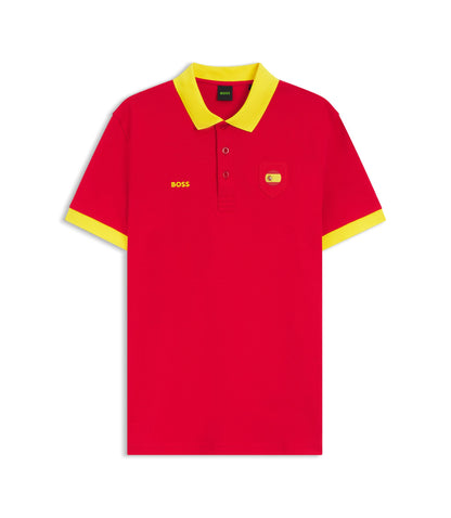 Boss Paddy Polo Shirt With Country Flag Spain
